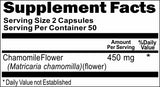 Private Label Chamomile Flower 450mg 100caps Private Label 12,100,500 Bottle Price