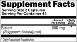 Private Label Bistort Root 900mg 90caps Private Label 12,100,500 Bottle Price