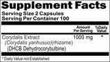 Private Label Corydalis Extract DHCB 1000mg 200caps Private Label 12,100,500 Bottle Price