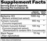 Private Label Berberine Turmeric Curcumin Black Pepper 90 or 180caps Private Label 12,100,500 Bottle Price