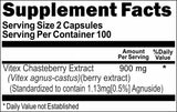 Private Label Vitex Chasteberry Standardized Extract 900mg 200caps Private Label 12,100,500 Bottle Price