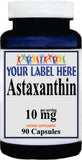 Private Label Astaxanthin 10mg 90caps or 180caps Private Label 12,100,500 Bottle Price