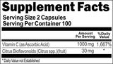 Private Label Vitamin C 1000mg with Bioflavonoids 200caps Private Label 12,100,500 Bottle Price