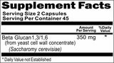 Private Label Beta Glucan 350mg 90caps or 180caps Private Label 12,100,500 Bottle Price