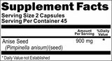 Private Label Anise Seed 900mg 90caps Private Label 12,100,500 Bottle Price