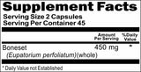 Private Label Boneset 450mg 90caps Private Label 12,100,500 Bottle Price