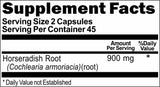 Private Label Horseradish Root 900mg 90caps or 180caps Private Label 12,100,500 Bottle Price
