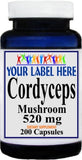 Private Label Cordyceps 520mg 200caps Private Label 12,100,500 Bottle Price