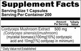 Private Label Cordyceps Extract 500mg 200caps Private Label 12,100,500 Bottle Price