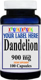 Private Label Dandelion 900mg 100caps or 200caps Private Label 12,100,500 Bottle Price