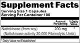 Private Label Nattokinase 200mg 100caps or 200caps Private Label 12,100,500 Bottle Price