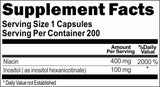 Private Label No Flush Niacin 500mg 200caps Private Label 12,100,500 Bottle Price