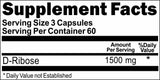 Private Label D-Ribose 1500mg 180caps Private Label 12,100,500 Bottle Price