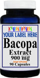 Private Label Bacopa Leaf Extract 900mg 90caps or 180caps Private Label 12,100,500 Bottle Price