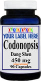 Private Label Codonopsis Root 450mg 90caps Private Label 12,100,500 Bottle Price