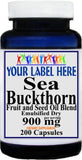 Private Label Sea Buckthorn 900mg  200caps Private Label 12,100,500 Bottle Price