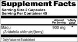 Private Label Maqui Berry 900mg 90caps Private Label 12,100,500 Bottle Price