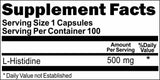 Private Label L-Histidine 500mg 100caps Private Label 12,100,500 Bottle Price