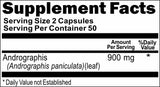 Private Label Andrographis 900mg 100caps or 200caps Private Label 12,100,500 Bottle Price