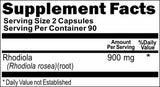Private Label Rhodiola Rosea 900mg 180caps Private Label 12,100,500 Bottle Price