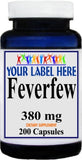 Private Label Feverfew 380mg 200caps Private Label 12,100,500 Bottle Price