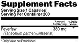 Private Label Feverfew 380mg 200caps Private Label 12,100,500 Bottle Price