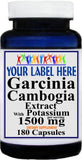 Private Label Garcinia Cambogia Extract 1500mg W/Potassium 180caps Private Label  12,100,500 Bottle Price