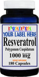 Private Label Resveratrol 1000mg 90caps or 180caps Private Label 12,100,500 Bottle Price