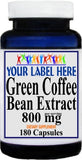 Private Label Green Coffee Bean Extract 800mg 180caps Private Label 12,100,500 Bottle Price