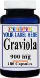 Private Label Graviola 900mg 180caps Private Label 12,100,500 Bottle Price