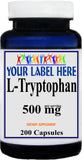 Private Label L-Tryptophan 500mg 200caps Private Label 12,100,500 Bottle Price