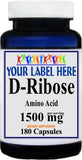 Private Label D-Ribose 1500mg 180caps Private Label 12,100,500 Bottle Price