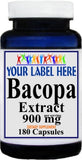 Private Label Bacopa Leaf Extract 900mg 90caps or 180caps Private Label 12,100,500 Bottle Price