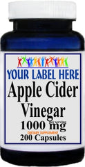 Private Label Apple Cider Vinegar 1000mg 200caps Private Label 12,100,500 Bottle Price