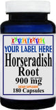 Private Label Horseradish Root 900mg 90caps or 180caps Private Label 12,100,500 Bottle Price