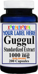 Private Label Guggul Standardized Extract 1000mg 200caps Private Label 12,100,500 Bottle Price