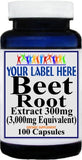 Private Label Beet Root Extract Equivalent 3000mg 100caps or 200caps Private Label 12,100,500 Bottle Price