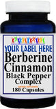 Private Label Berberine Cinnamon Black Pepper 90 or 180caps Private Label 12,100,500 Bottle Price