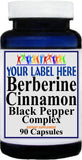 Private Label Berberine Cinnamon Black Pepper 90 or 180caps Private Label 12,100,500 Bottle Price