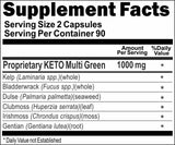 Private Label KETO Multi Green 180caps Private Label 12,100,500 Bottle Price