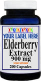 Private Label Elderberry Extract 900mg 200caps Private Label 12,100,500 Bottle Price