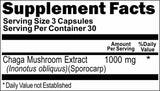 Private Label Chaga Mushroom 1000mg 90caps or 180caps Private Label 12,100,500 Bottle Price