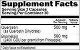 Private Label Quercetin & Bromelain 90caps or 180caps Private Label 12,100,500 Bottle Price