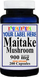 Private Label Maitake Mushroom 900mg 100caps or 200caps Private Label 12,100,500 Bottle Price