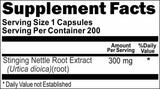 Private Label Stinging Nettle Root Extract 300mg 200caps Private Label 12,100,500 Bottle Price