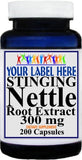 Private Label Stinging Nettle Root Extract 300mg 200caps Private Label 12,100,500 Bottle Price