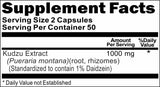 Private Label Kudzu Root Standardized Extract 1000mg 100caps Private Label 12,100,500 Bottle Price