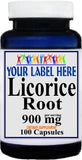 Private Label Licorice Root 900mg 200caps Private Label 12,100,500 Bottle Price