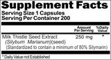 Private Label Milk Thistle Extract 250mg 200caps Private Label 12,100,500 Bottle Price
