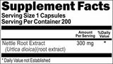 Private Label Nettle Root Extract 300mg 200caps Private Label 12,100,500 Bottle Price
